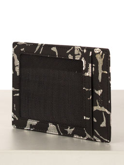 LACCOMA кредитница LA-6888-черный-серебристый натуральная кожа  фото 2