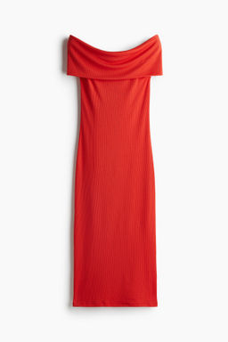 Vestido off-the-shoulder - H&m фото 7