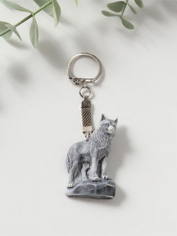 Брелок "Волк на скале" (барельеф), 5,2см