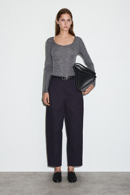 CHINOS DE ALGOD?N BARREL LEG - H&m фото 2