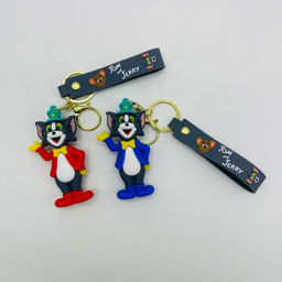 Брелок из резины Tom and Jerry - Том и Джерри в костюме в ассортименте