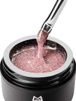 Manita Professional Гель моделирующий для ногтей с хлопьями юки / Builder Gel Flash №01, 15 мл  фото 6