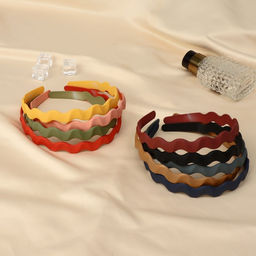 Цена за 12 шт. Ободок для волос «Теона», волна, 1.2 см, МИКС