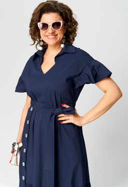 Платье EVA GRANT 7325В темно-синий