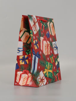 Цена за 2 шт. Пакет подарочный «Новогодний бум», 26×12×32 см