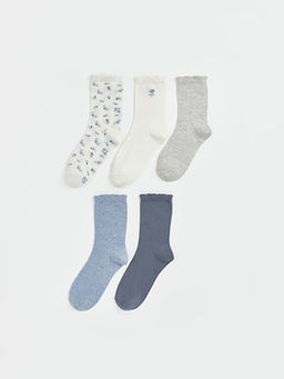 ?i?ekli Kad?n Soket ?orap 5li