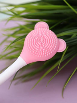 Двусторонняя кисть-щётка для лица "Polar Clean", pink