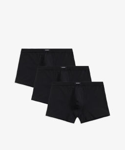 ATLANTIC 3MH-185 Трусы шорты Organic Cotton - набор 3 шт. черный + черный + черный