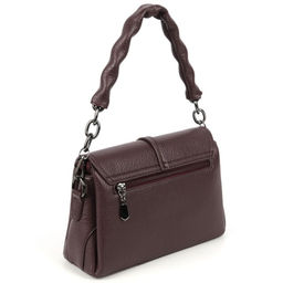 Женская сумка через плечо из эко кожи с тремя отделениями под клапаном 9802 Ред - Cidirro фото 3