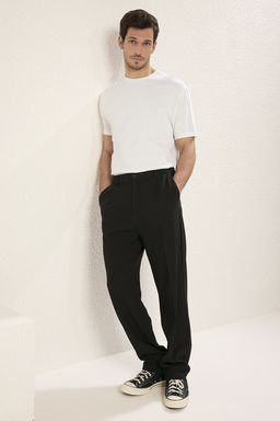 TRENDYOL MAN Siyah Wideleg Baggy Rahat Kal?p Dokuma Kumas Pantolon TMNSS25PL00009 - Trendyolmilla фото 26