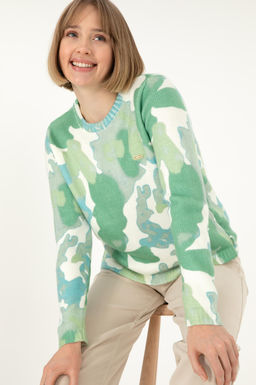 Женский мятный свитер Неожиданная скидка в корзине