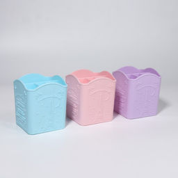 Цена за 3 шт. Подставка для хранения, 4 ячейки, 10×8.5×8 см, МИКС