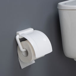 Цена за 2 шт. Держатель для туалетной бумаги IDEA, пластик, 6×17×4.5 см, белый