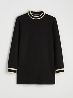 Dik Yaka Soft Touch Kad?n Sweatshirt Tunik