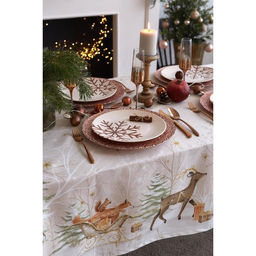 Скатерть новогодняя «Этель» Christmas forest, 150×220 ±3 см с ГМВО, 100% хлопок, 190 г/м²