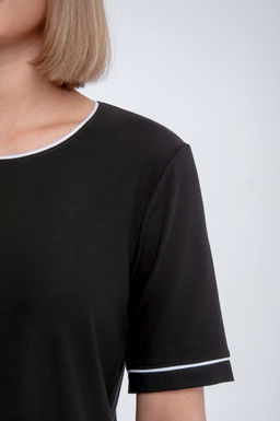 Арт. 10608 Пижама с брюками 42-50 (5 шт) Цвет:черный