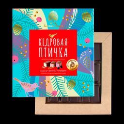 Кедровая птичка / кедровый орех, земляника, смородина / 180 г / ТМ Сибирский кедр