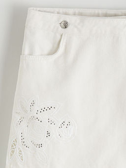 Ta?l? K?z ?ocuk Jean ?ort Etek