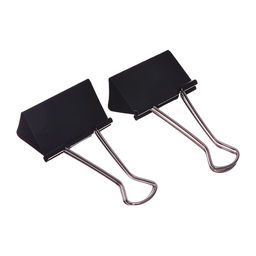 Набор зажимов для бумаг черных 60 мм 2 штуки в пакете
