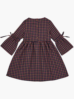 Платье для девочки нарядное UD 6837 бежевая клетка - Mini maxi фото 10