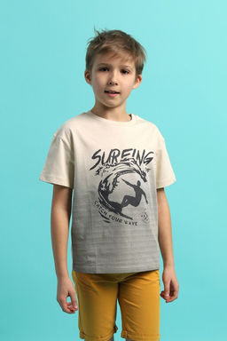 CRB wear/CSKB 63787-31-401 Футболка для мальчика,бежевый/Ex.Cherubino