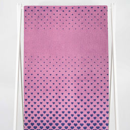 Полотенце махровое 6с102.411ж1 Градиент сердца(пурпурн3) 67х150см