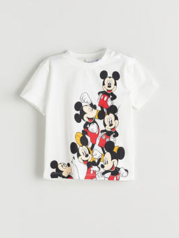 Mickey Mouse Bask?l? Erkek Bebek ?ortlu Tak?m