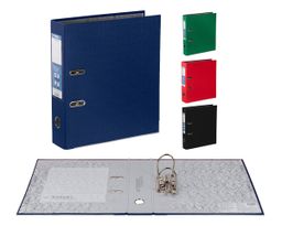 Expert Complete Регистратор PVC, мет.уг. 50 мм 50 шт. Premier A4 арочный механ. (разб.) лён синий EC1012125