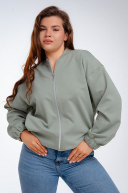 Бомбер из коттон фита полынь макси - Амадэль фото 20