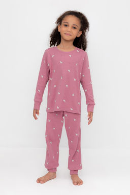 К 1552/пепельная роза,смешные зебры пижама дет