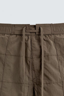 PATCHWORK LONG SWIMMING TRUNKS - Zara фото 3