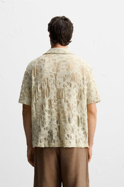 FLORAL JACQUARD SHIRT - Zara фото 3