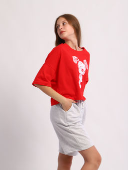 Футболка "Микки" красный
