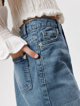 ACOOLA / Юбка джинсовая детская для девочек Uri синий  фото 5