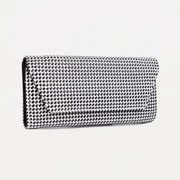 Кошелёк на магните, цвет чёрный/белый