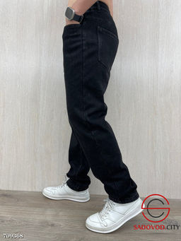 Джинсы мужские Бананы на флисе