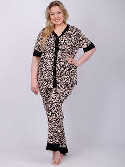 Пижама "Лара 2" зебра, трикотаж