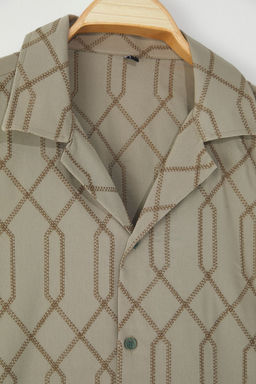 TRENDYOL MAN Haki Oversize Gomlek TMNSS25GO00050 - Trendyolmilla фото 7