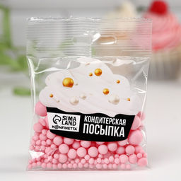 Посыпка кондитерская матовая мягкая: розовая, 25 г. - Simaland фото 2