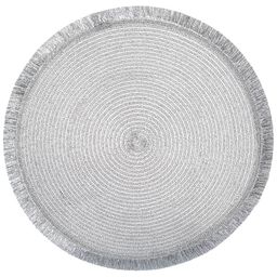 НАБОР ПОДСТАНОВОЧНЫХ САЛФЕТОК ФЕЕРИЯ СЕРЕБРО Д=38 СМ, 4 ШТ