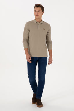 Erkek A__k Haki Basic Sweatshirt - U.s. polo assn фото 4