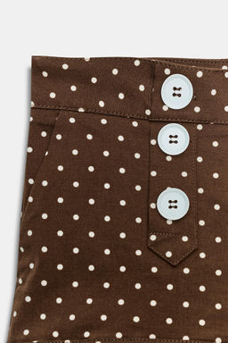 SHORTS MINI LUNARES / marron/blanco - Zara фото 5