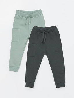 Beli Lastikli Erkek Bebek Jogger Pantolon 2li