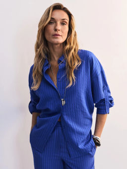 Блуза оверсайз из вискозы с длинным рукавом ZR2605012013-46 / Zarina