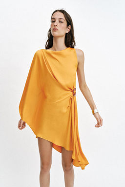 VESTIDO ASIM?TRICO HEBILLA / Curry - Zara фото 2