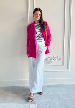 Пальто AURA 7026-164 фуксия  фото 3