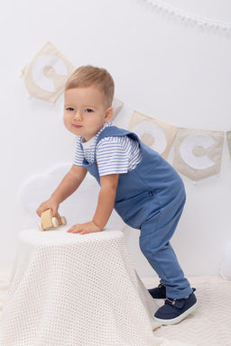 КР 6466/синяя волна полукомбинезон д/мал яс