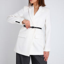 Ремень женский, ширина 1 см, пряжка металл, цвет чёрный - Simaland фото 2