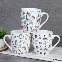 Кружка 250 мл Детство Единорог / А-07 /уп 12/96/