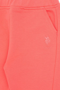 Спортивные штаны с цветком граната для девочек Дополнительная скидка 11% в корзине - U.s. polo assn фото 4